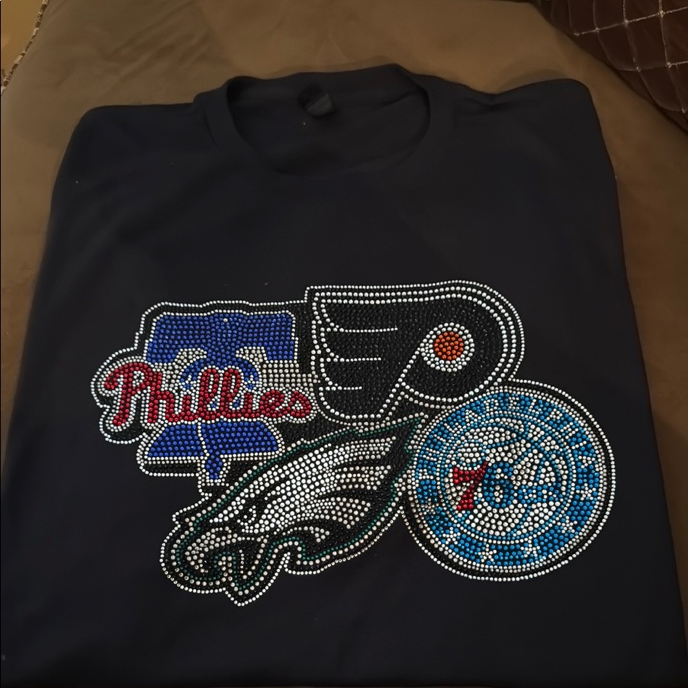 Philadelphia Sports Team Black T-shirt